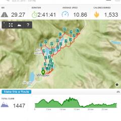 RunKeeper activity log